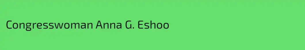 Congresswoman Anna G. Eshoo